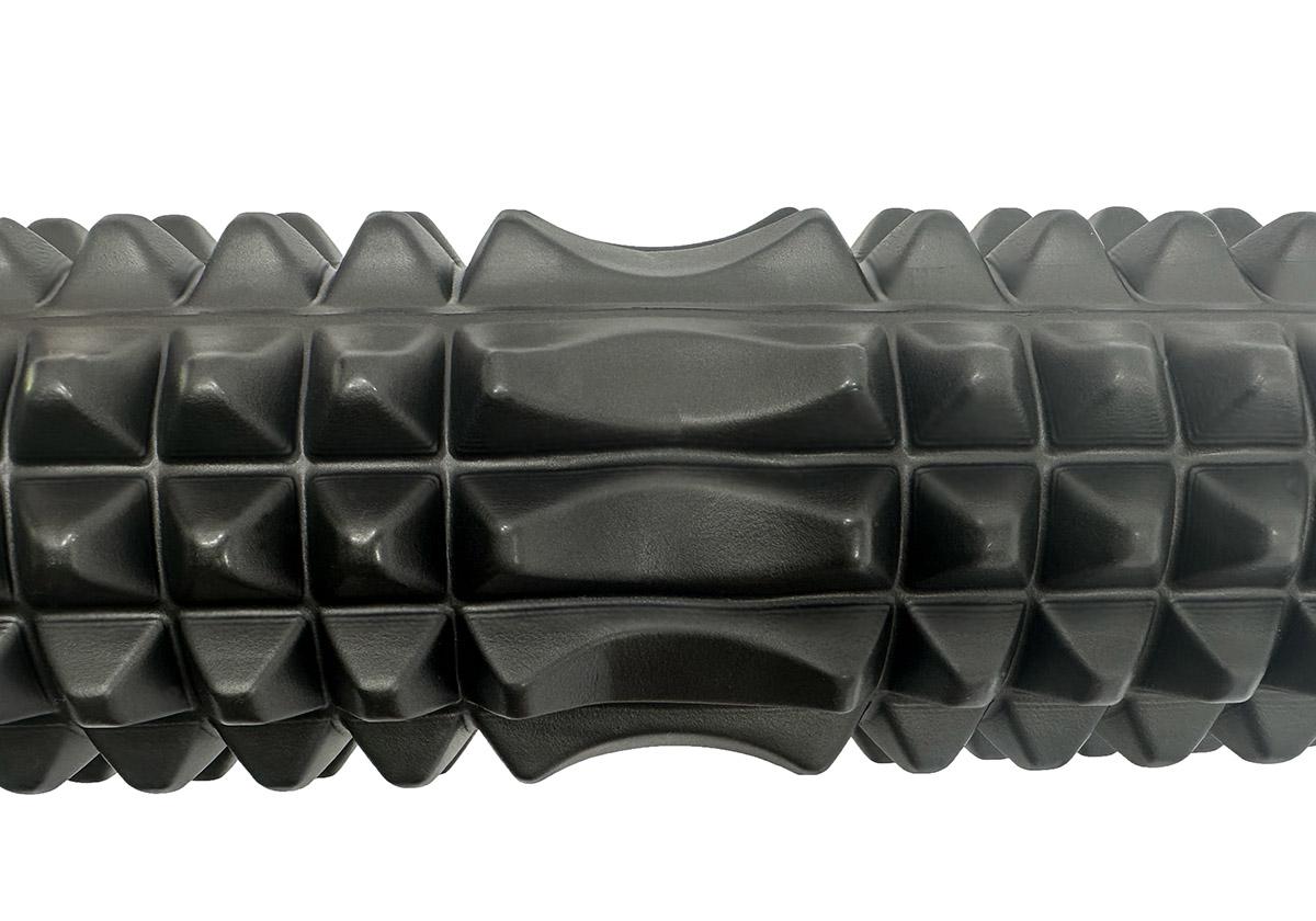 Масажний ролик EasyFit Grid Roller v.1.2 33 см Чорний (EF-2022-BK) - фото 3