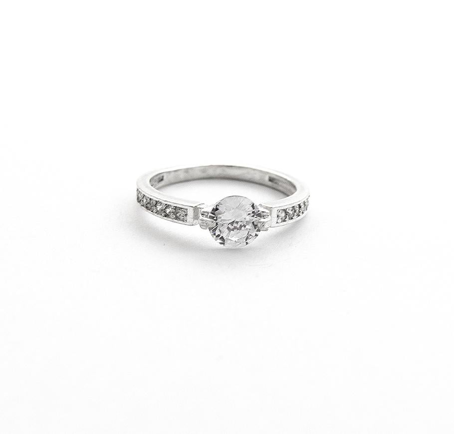 Кольцо с цирконами Maxi Silver 7925 SE р. 18,5 (8792585)