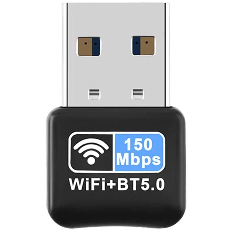 Сетевой адаптеры однодиапазонный Wi-Fi/Bluetooth U&P WB303 150M Black (SHT-WB303-BK)