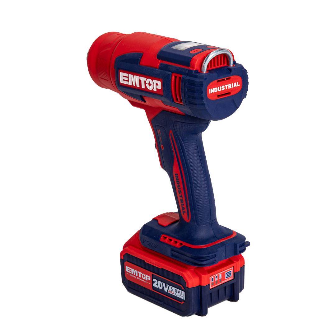 Фен будівельний акумуляторний EMTOP EHGN200315 - фото 4 Фен будівельний акумуляторний EMTOP EHGN200315 - фото 4