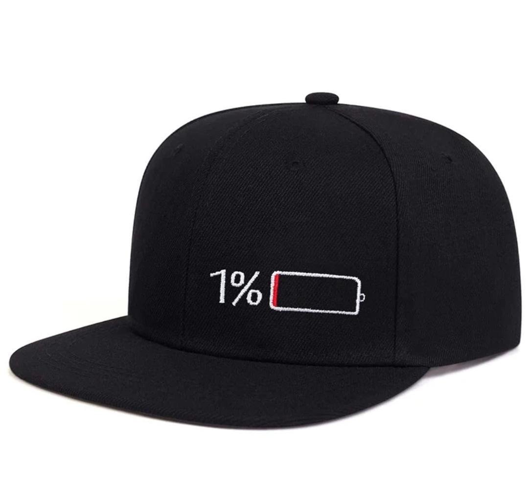 Кепка 1% Snapback с регулятором унисекс One size (24710329)