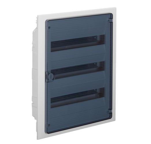 Щит модульный встроенный Hager Golf для внутренней установки с прозрачной дверцей на 54 модуля (VF318TD)