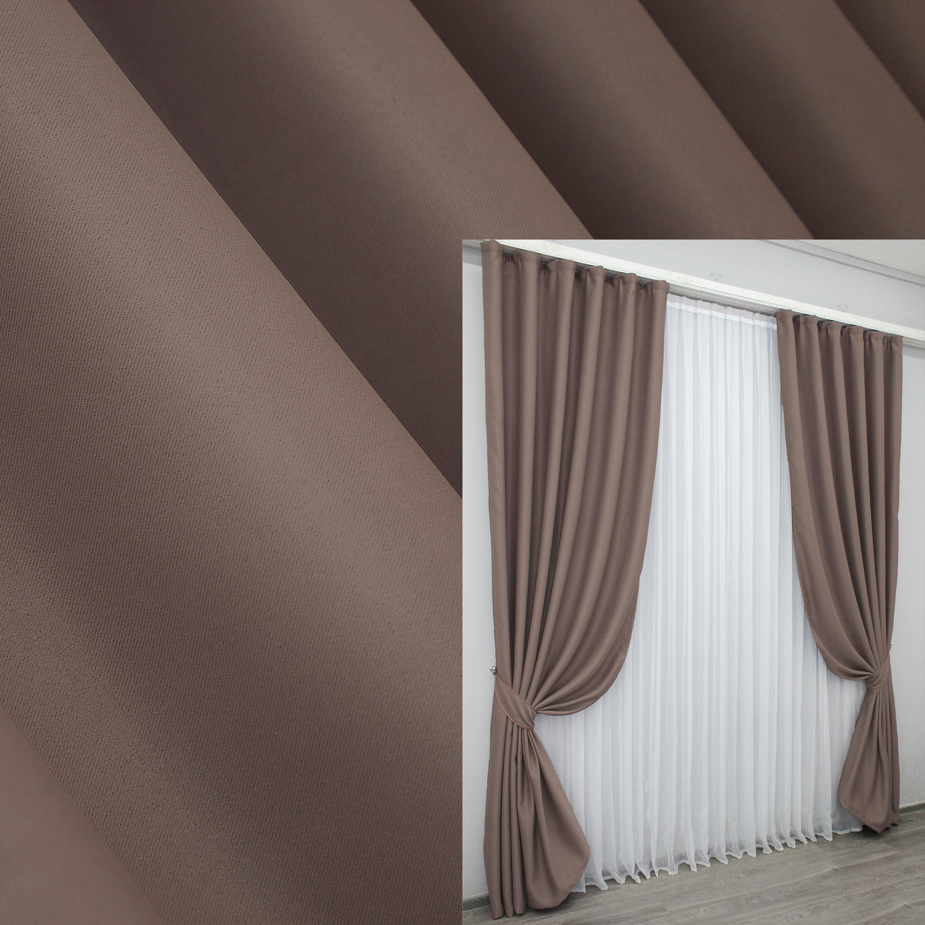 Комплект штор VR-Textil Midnight № 1224ш блекаут 150х290 см 2 шт. Темно-пудровий (33-0068) - фото 2 Комплект штор VR-Textil Midnight № 1224ш блекаут 150х290 см 2 шт. Темно-пудровий (33-0068) - фото 2