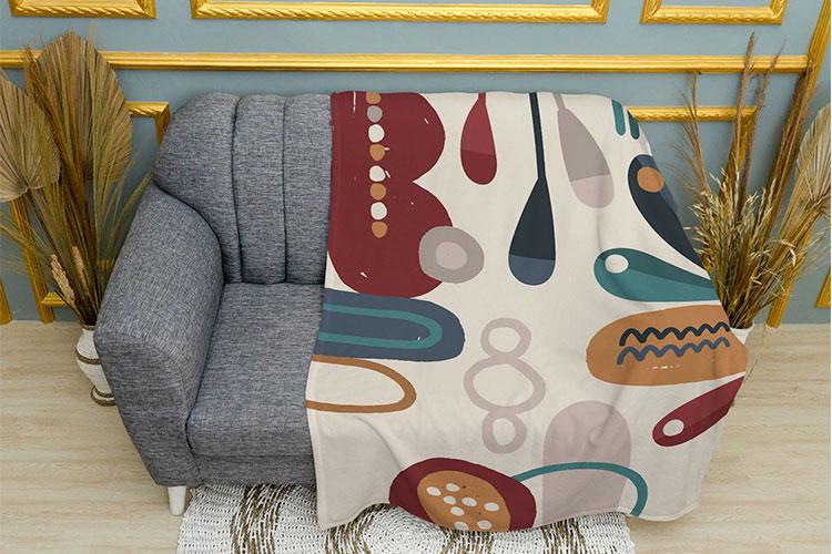 Плед PromoZP Абстрактний малюнок плюш одношаровий 135х150 см (102352-3) Плед PromoZP Абстрактний малюнок плюш одношаровий 135х150 см (102352-3)