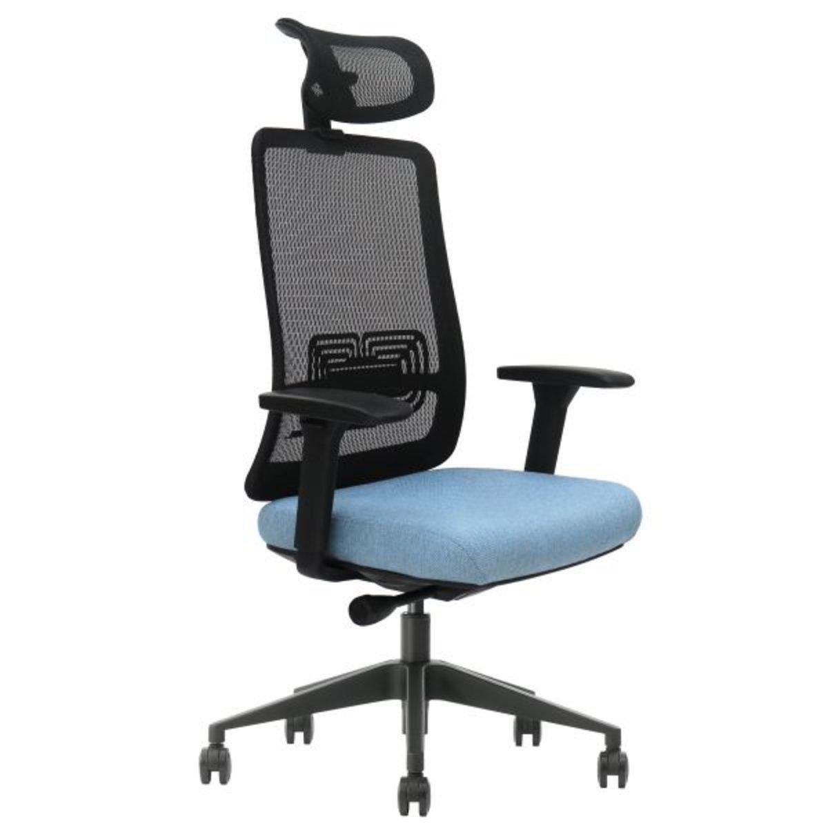 Крісло офісне Intarsio TERRY Чорний/Синій/Чорний (TERRYBLF)