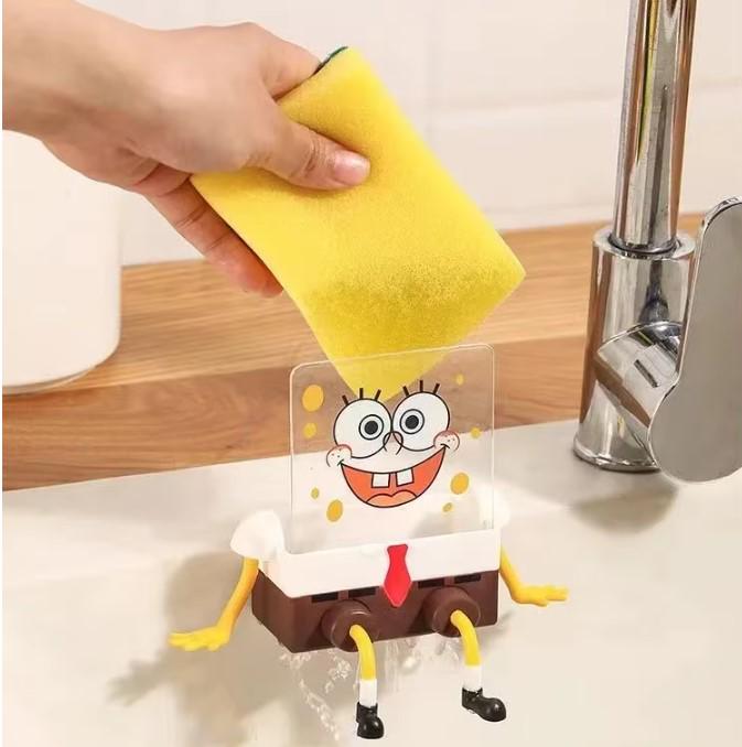 Набір для миття посуду Губка Боб щітка та стійка (AWN-00015) - фото 2
