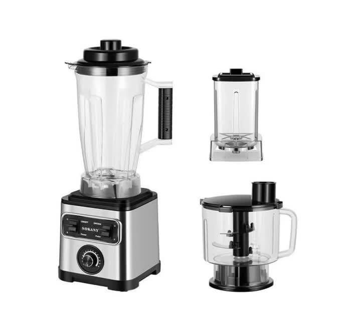 Блендер-подрібнювач настільний Sokany SK-3333-3 3в1 багатофункціональний (29615195)
