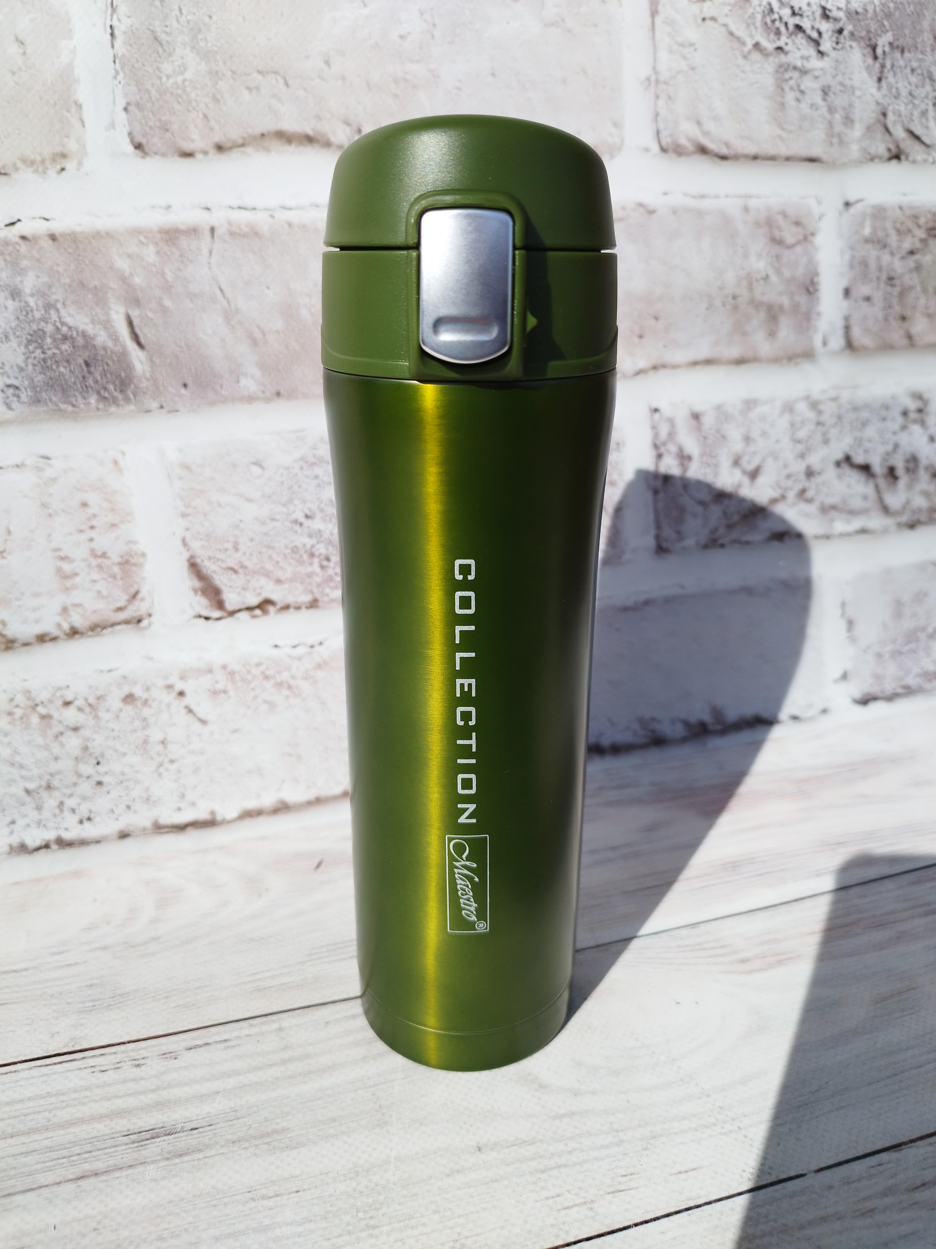 Термочашка Maestro MR-1641-45-Green нержавеющая сталь 450 мл Зеленый (24949302)