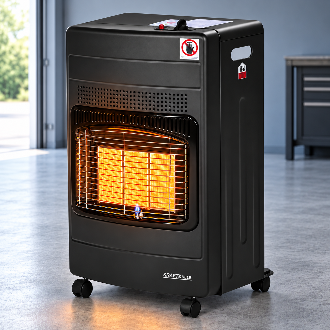 Обогреватель газовый Kraft&Dele KD6530 1500/2750/4200 Вт на пропан-бутан с редуктором и колесами складная конструкция для обогрева. Обогреватель газовый Kraft&Dele KD6530 1500/2750/4200 Вт на пропан-бутан с редуктором и колесами складная конструкция для обогрева.