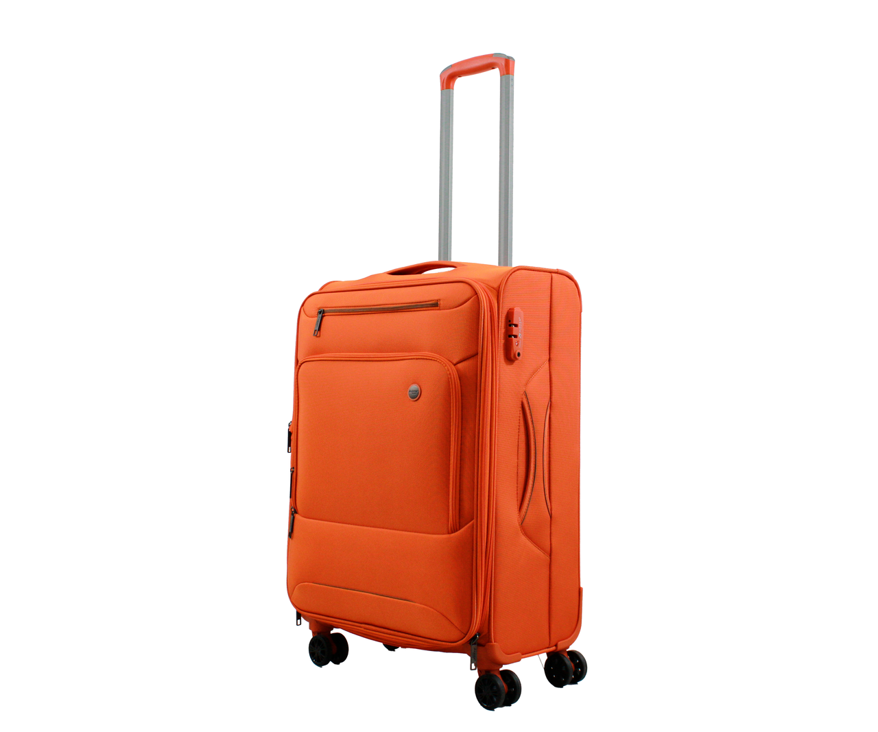 Чемодан средний Airtex ткань M 68х43х27 + 5 см 68 л 3,4 кг Оранжевый (835)