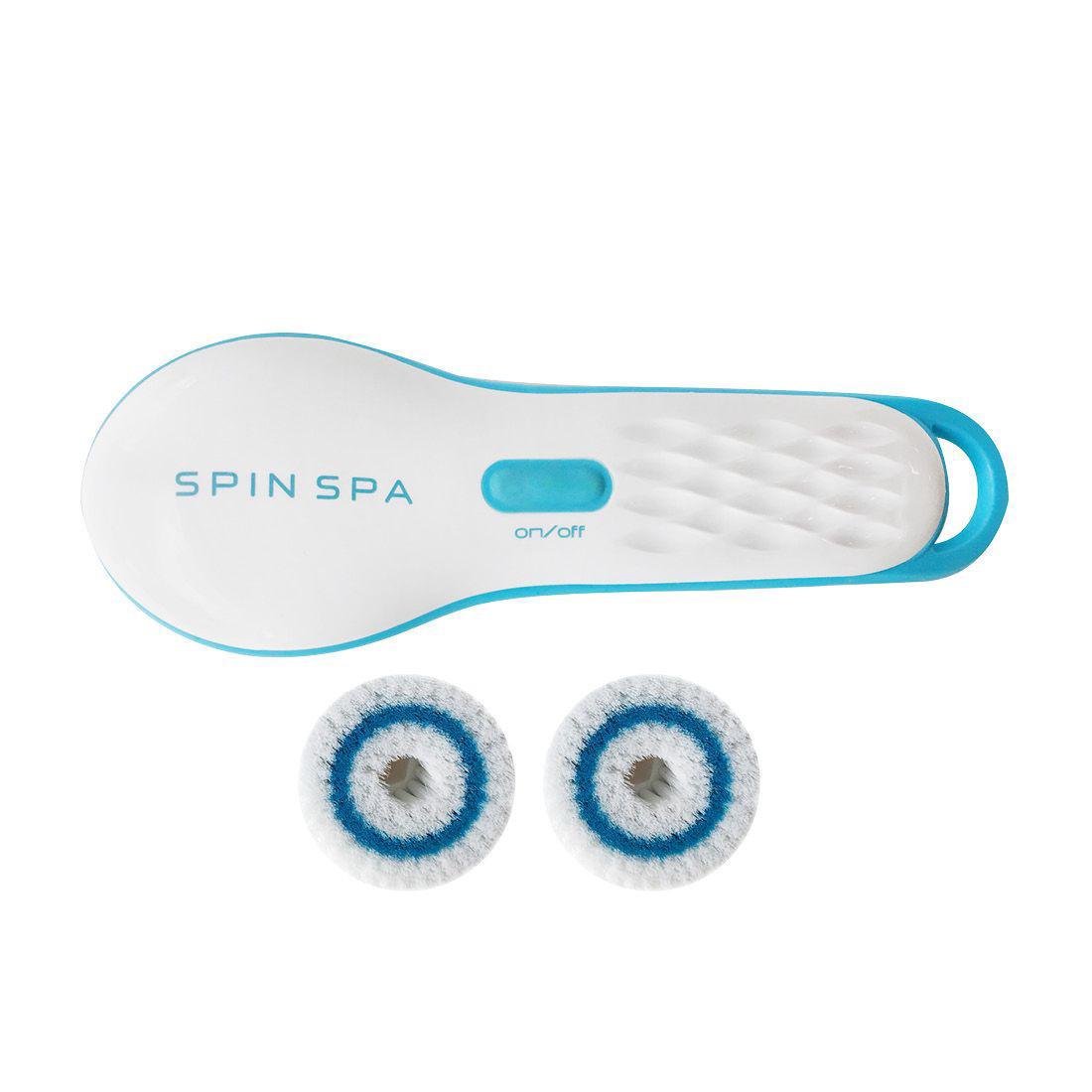 Масажна щітка для обличчя Spin Spa White/Blue (kz043) - фото 5