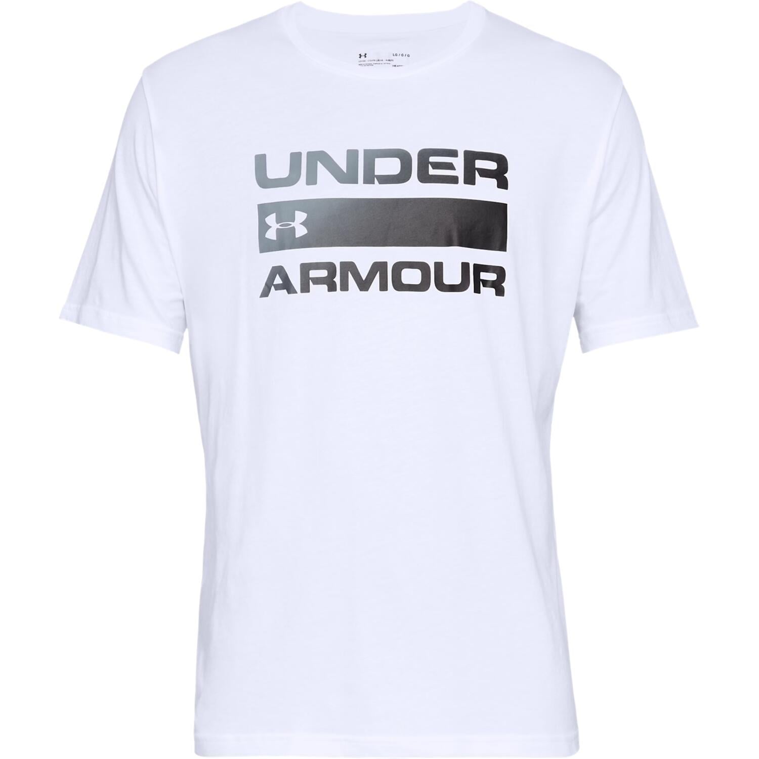 Футболка Under Armour TEAM ISSUE WORDMARK 1329582-100 M Белый (58129-48)