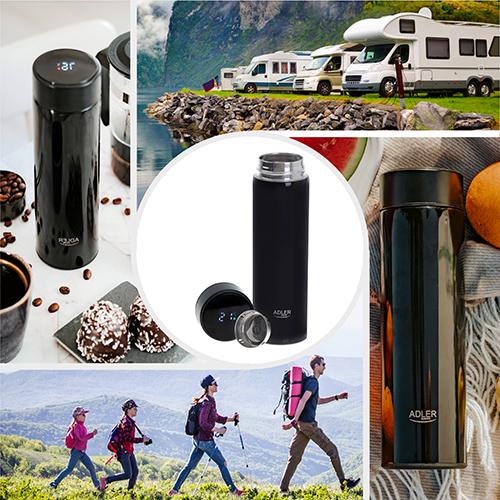 Термос туристичний із дисплеєм Adler AD 4506 473 мл Black (060a1b8a) - фото 15 Термос туристичний із дисплеєм Adler AD 4506 473 мл Black (060a1b8a) - фото 15