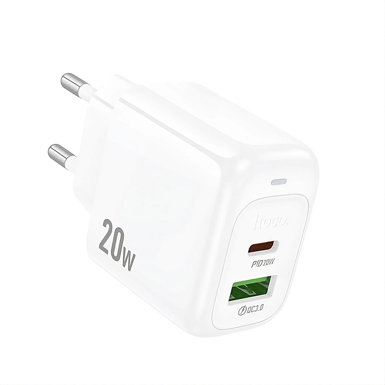 Зарядное устройство сетевое Hoco CS54A 20W/3A USB/Type-C White (28480632)