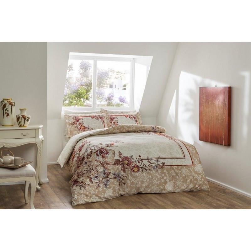 Постельное белье TAC Digital Mariela krem v01 евро Кремовый (svt-2000022213042)