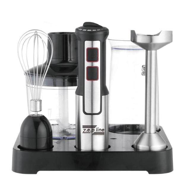 Блендер погружной ручной Zepline ZP-117 на подставке 1500 Вт Черный (24405392)
