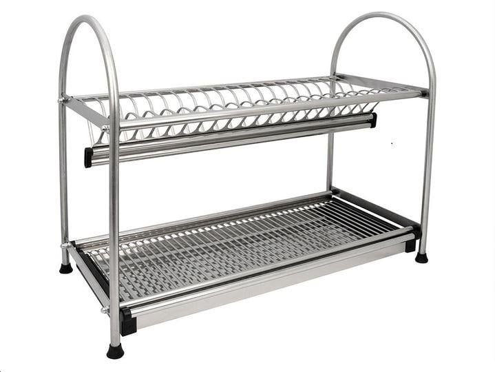 Сушилка для посуды двухуровневая L 560 D280хW560хH450 нержавеющая сталь