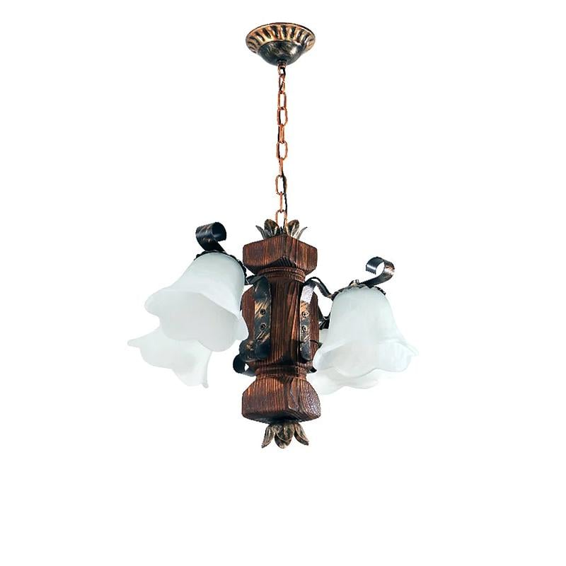 Люстра Light House SRS-16176/4 подвесная деревянная Бронзовый (9951)