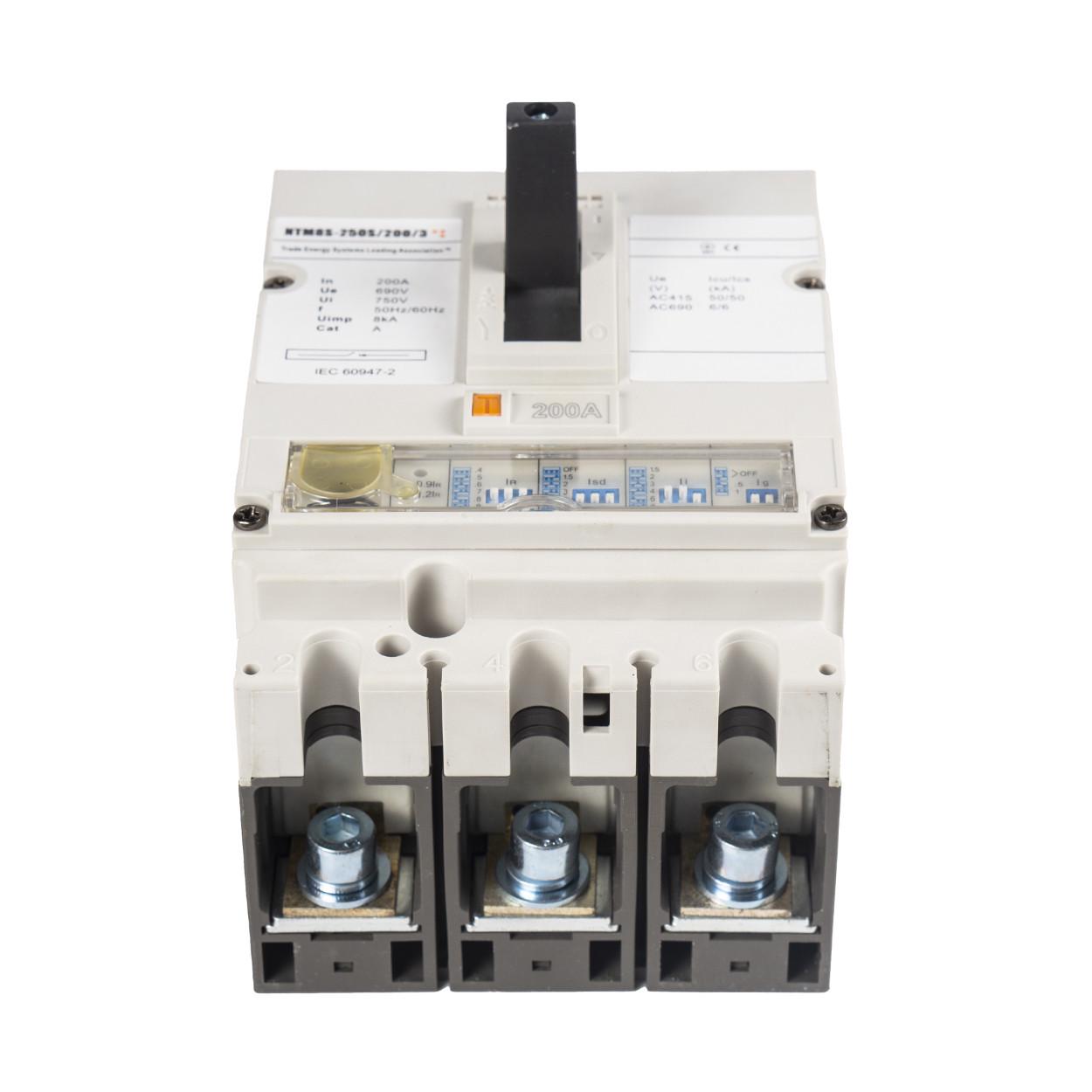 Автоматический выключатель в литом корпусе TESLA WiNbreak NTMBS-250S/200/3 (40) - фото 3 Автоматический выключатель в литом корпусе TESLA WiNbreak NTMBS-250S/200/3 (40) - фото 3