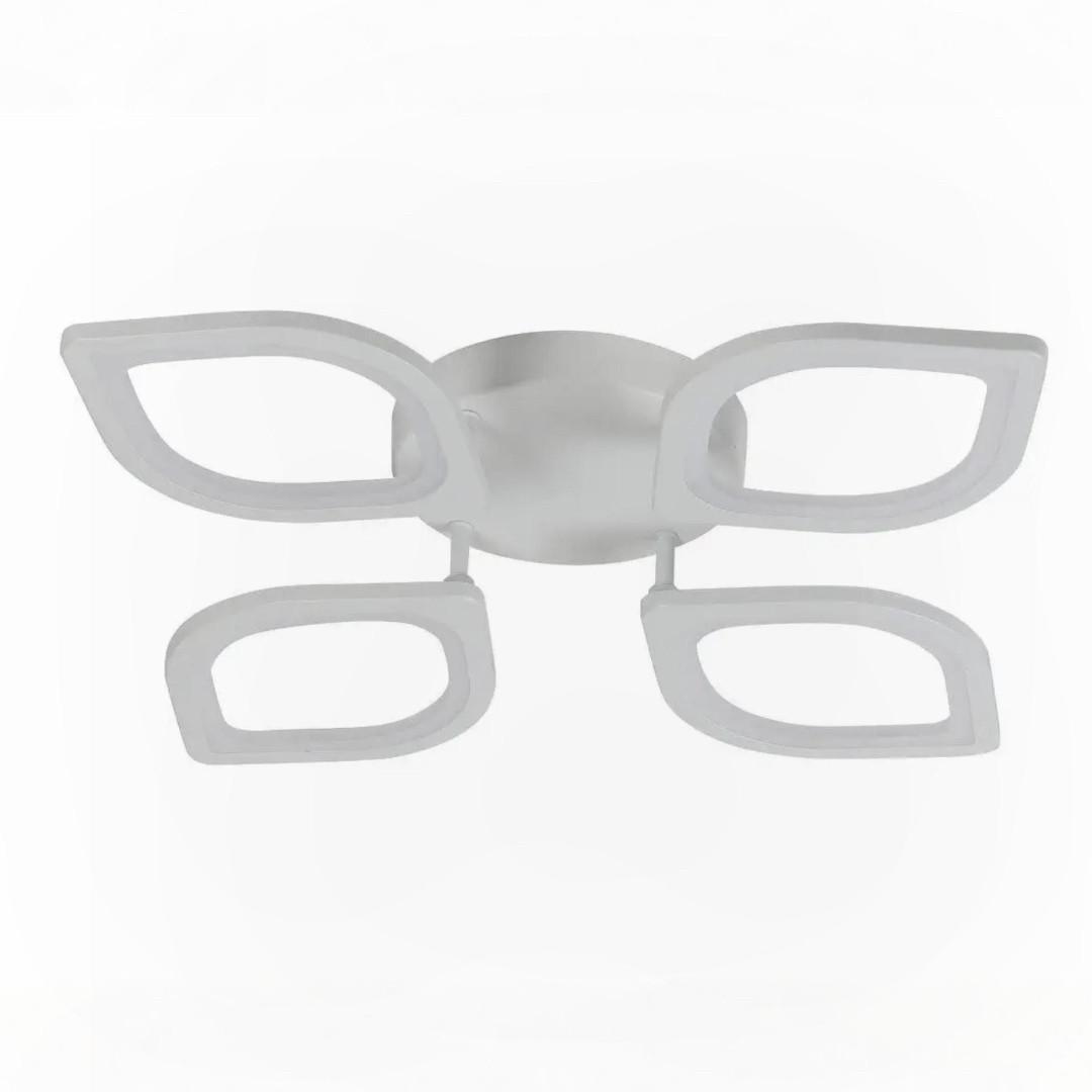 Люстра світлодіодна Valeso 80W з пультом на чотири фігурних плафони 3000-6500K Білий (G 2713/4 WT) - фото 3