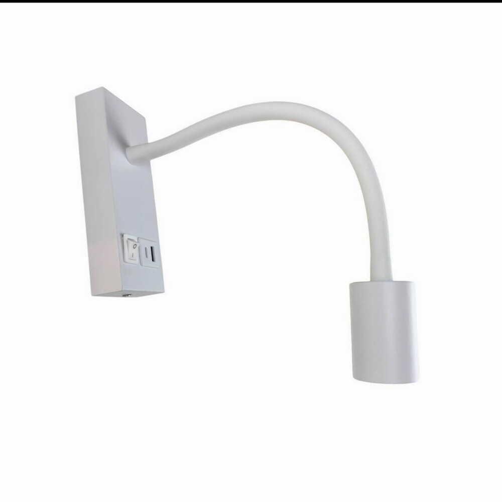 Бра Violux SNAKE USB/Type-C 5W 4200K 250Lm IP20 Белый (552002) - фото 2