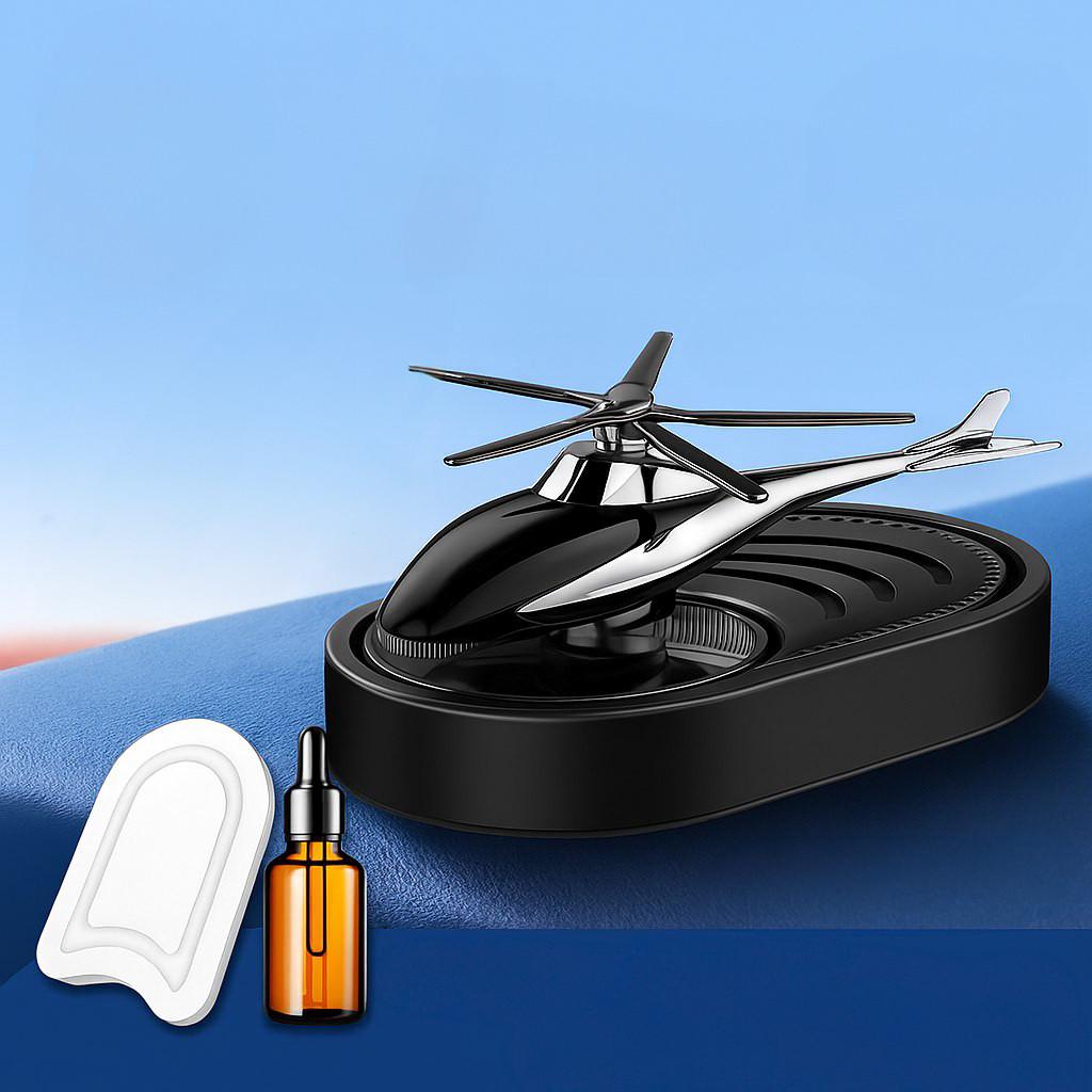Ароматизатор-дифузор для авто Вертоліт на сонячній батареї Чорний (2662274976) - фото 3