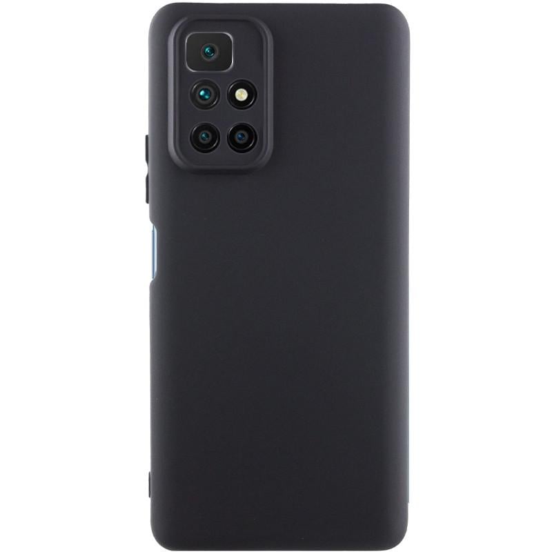 Протиударний чохол TPU GETMAN Liquid Silk Full Camera для Xiaomi Redmi 10 Чорний / Black