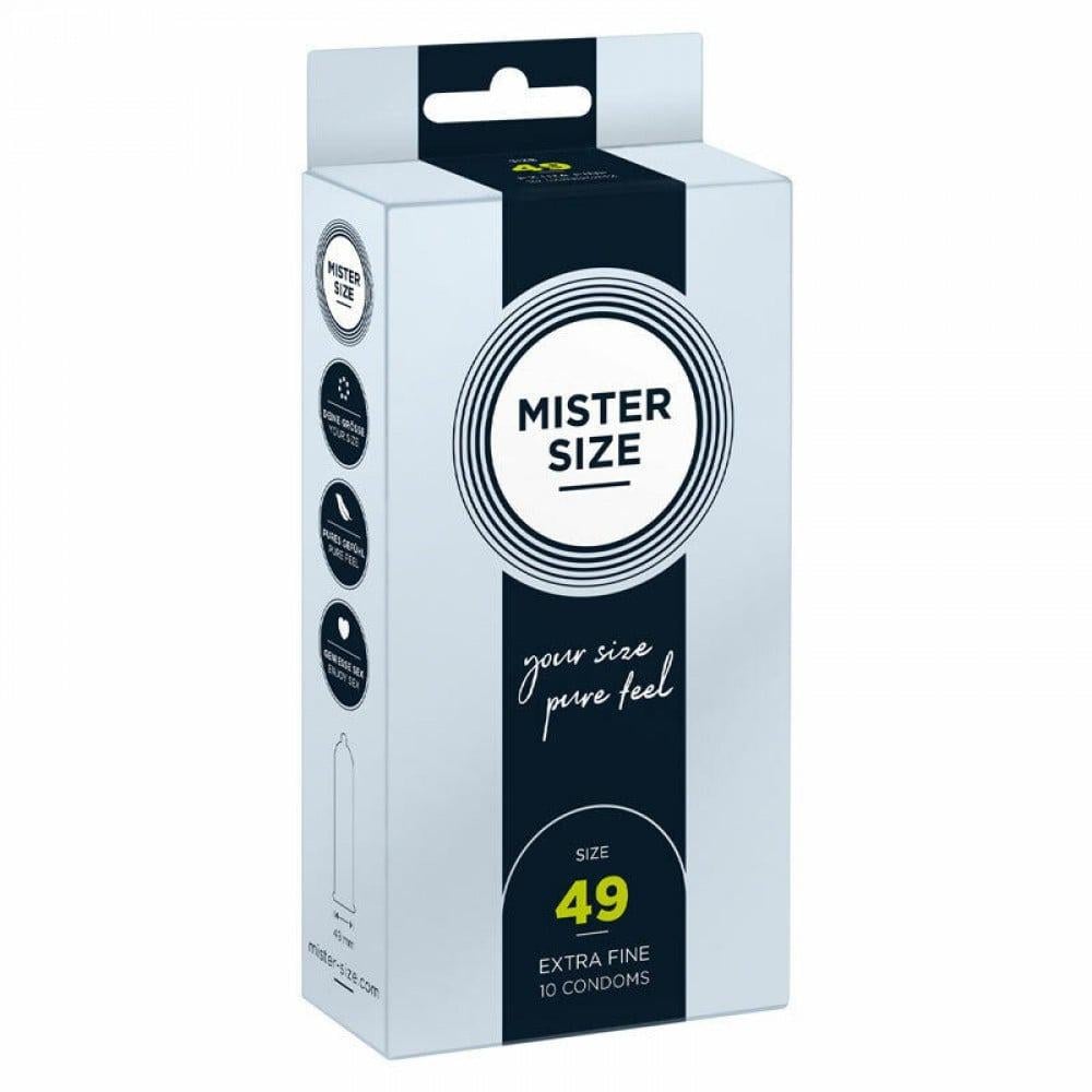 Презервативи ультратонкі Mister Size латексні 49 мм 10 шт. (4136740000)