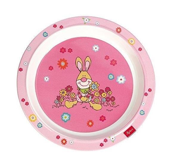 Тарелка для детей Sigikid Bungee Bunny с рисунком 21,5 см Розовый (24435SK)