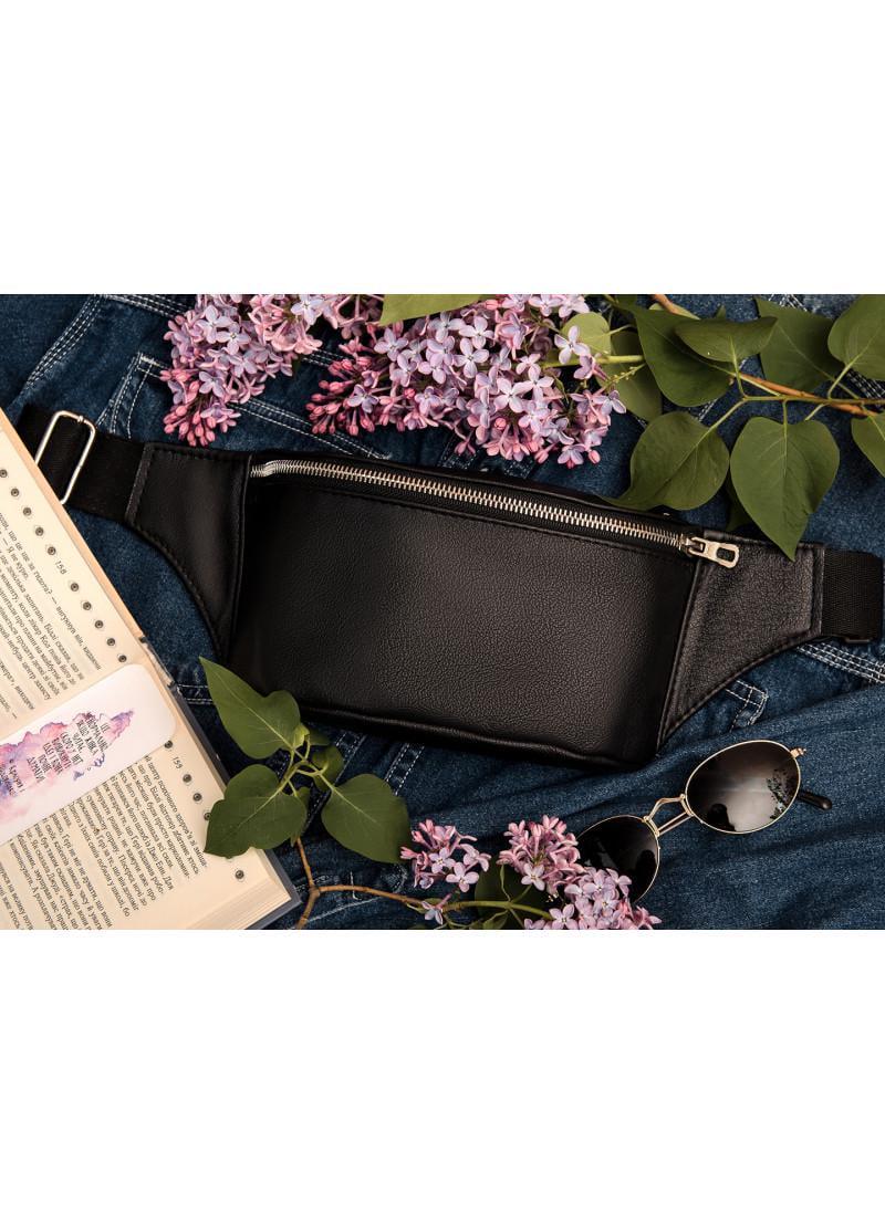Сумка на пояс кожаная Sambag Tirso PSSm Черный (11088)