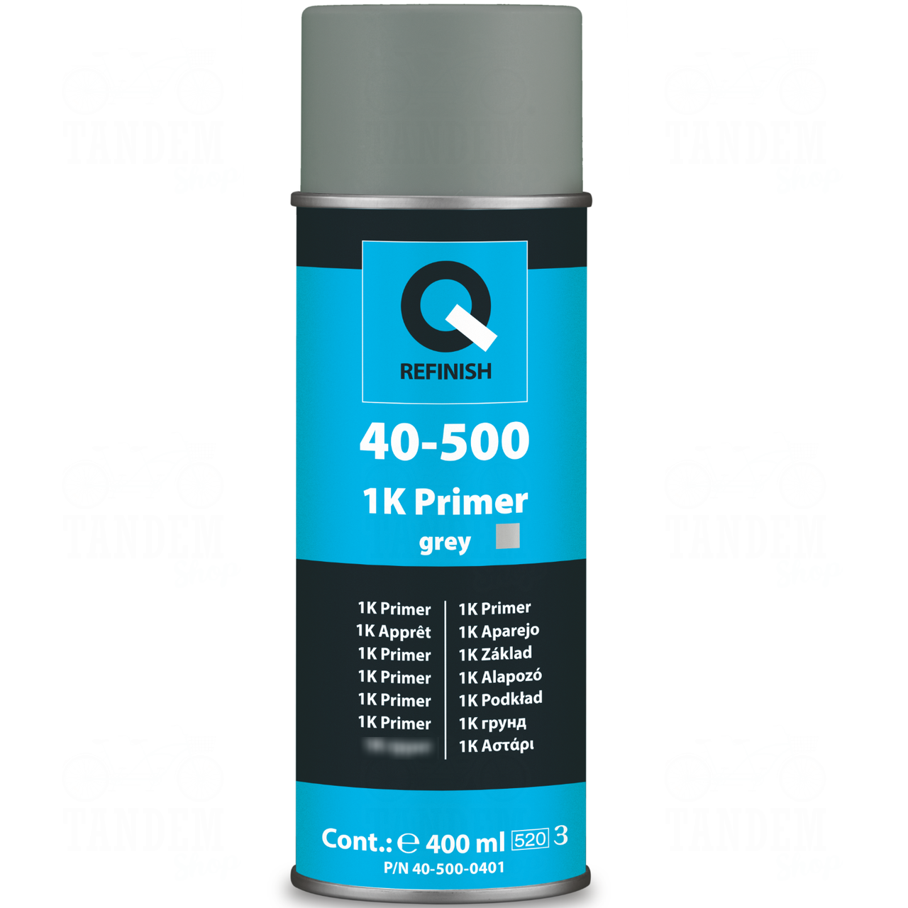 Грунт-наповнювач акриловий антикорозійний Q-REFINISH 40-500 400 мл Сірий