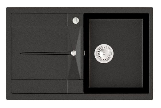 Мийка для кухні Stella Napoli гранітна Чорний