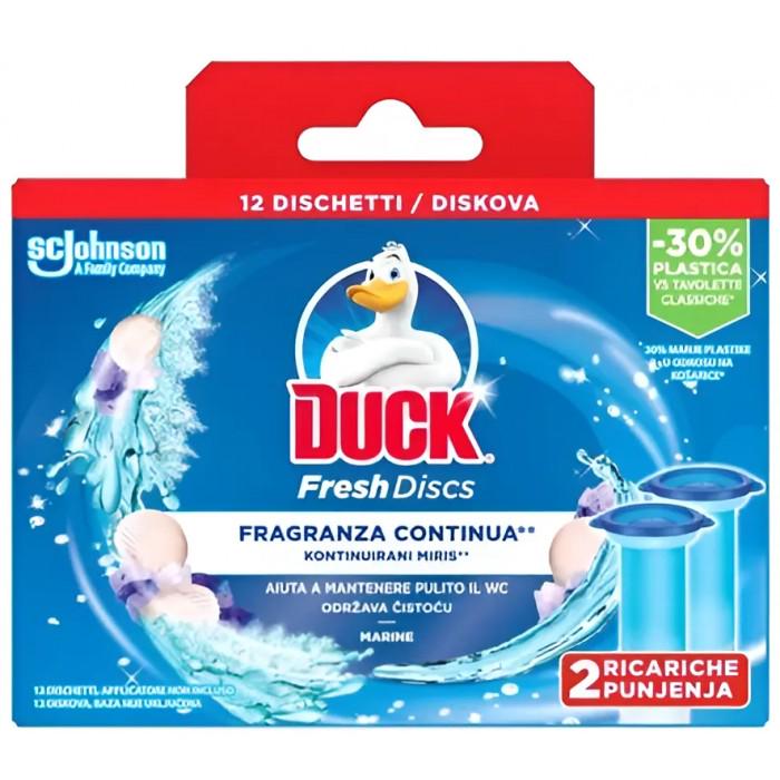 Диски чистоты для унитаза Duck Морская свежесть запаска 2 шт. (593280 )