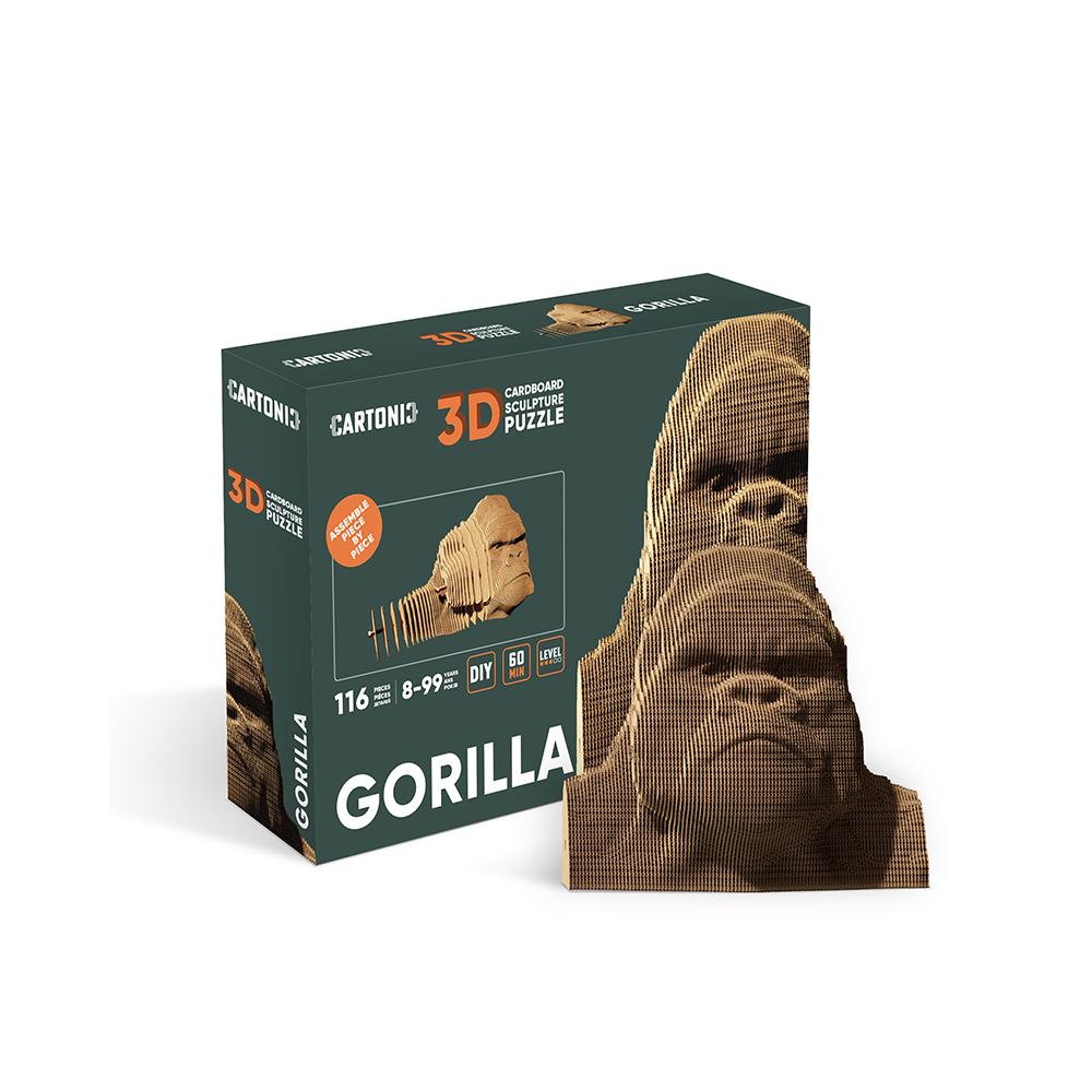 Картонний конструктор Cartonic 3D Puzzle GORILLA (8987158) - фото 4