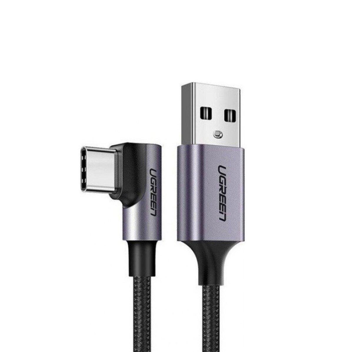 Кабель Ugreen US284 Right Angle USB-A to USB-C Cable 2 м Space Gray (UGR-50942)