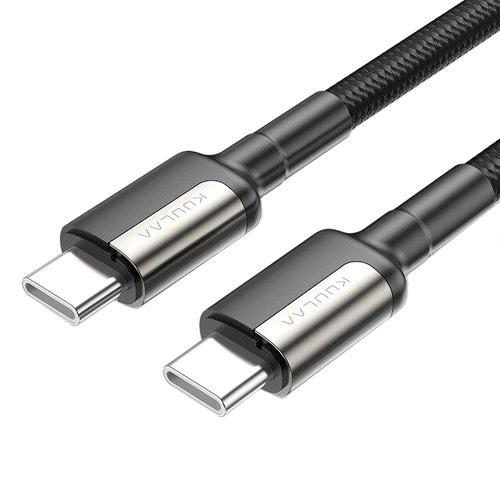 Кабель KUULAA Type-C-Type-C QC4.0 в обплетенні 60 Вт 1 м (735-1eefa)