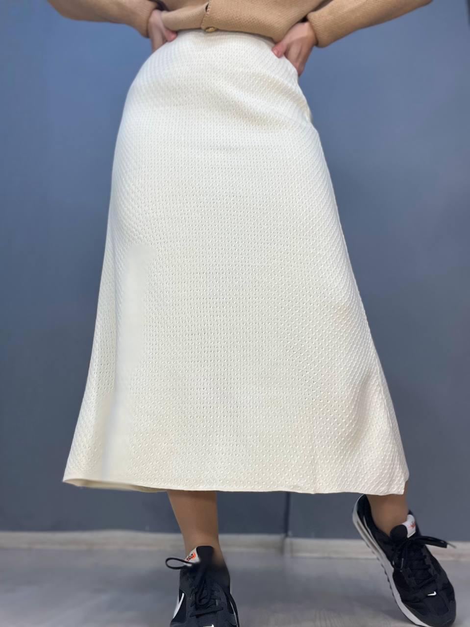 Юбка женская My fashion 2024402 трапеция косичка длинная OS Молочный (1150) - фото 1 Юбка женская My fashion 2024402 трапеция косичка длинная OS Молочный (1150) - фото 1