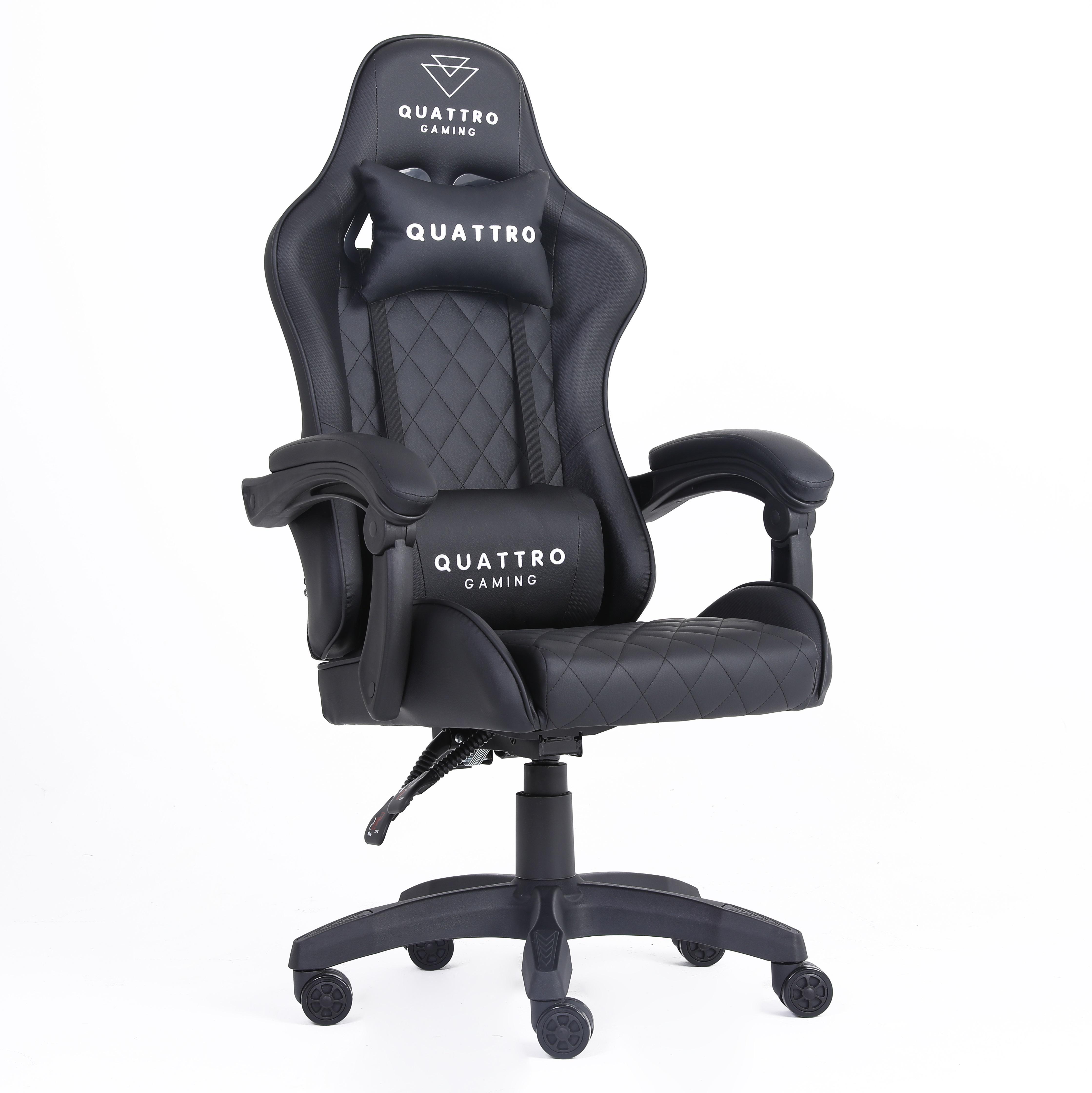 Компьютерное кресло с карбоновыми вставками Carbon Quattro Gaming Черный (13147318) Компьютерное кресло с карбоновыми вставками Carbon Quattro Gaming Черный (13147318)