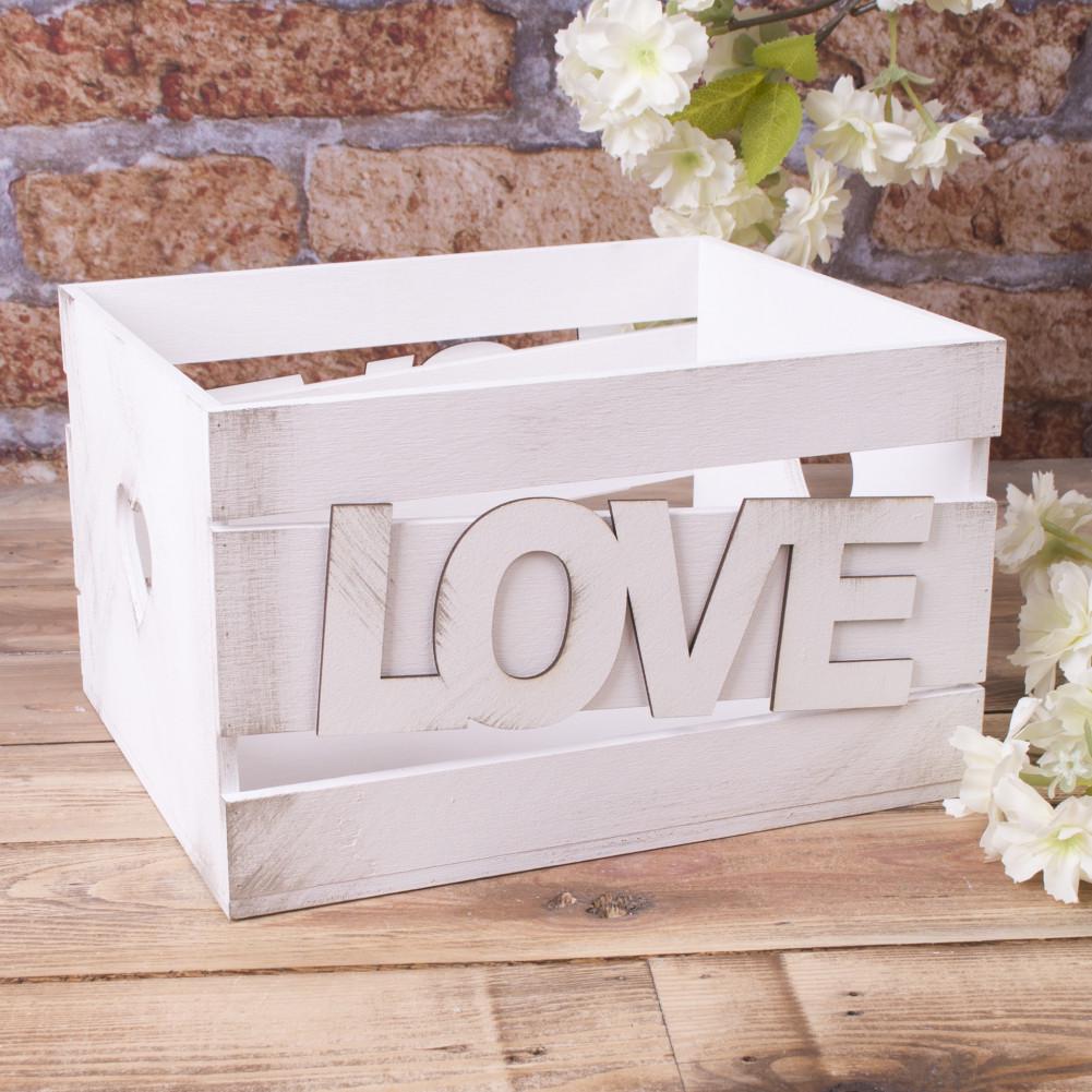 Ящик с косой планкой Love (3164)