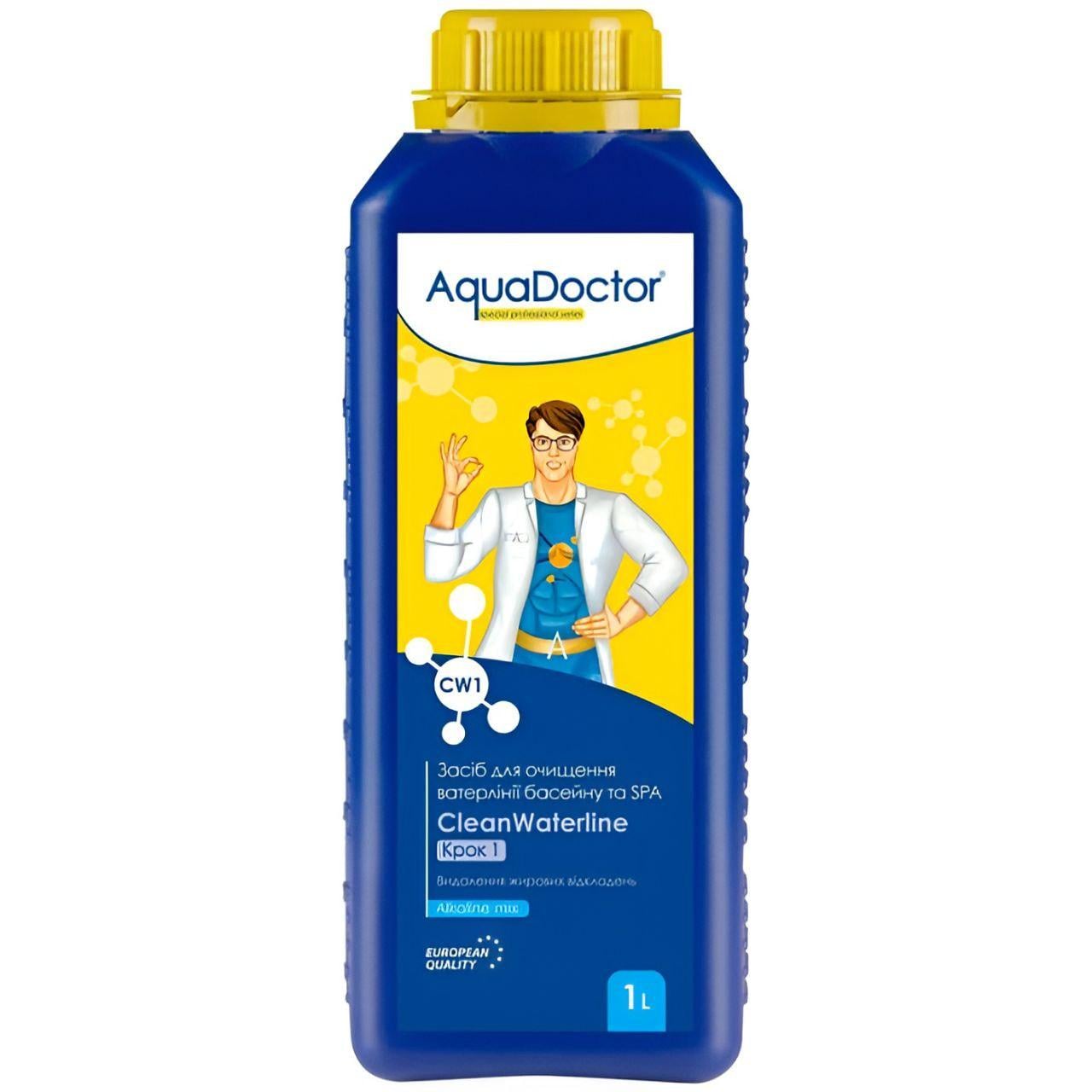 Засіб для очищення ватерлінії AquaDoctor CW CleanWaterline A22320 1 л Крок 1 від жиру та органіки (34322734)