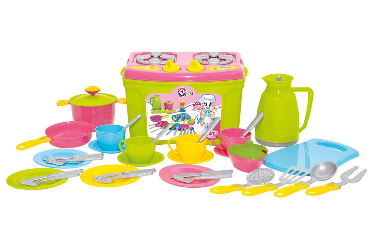 Игровой кухонный набор ТехноК 3596 посуды в чемодане (28337317)