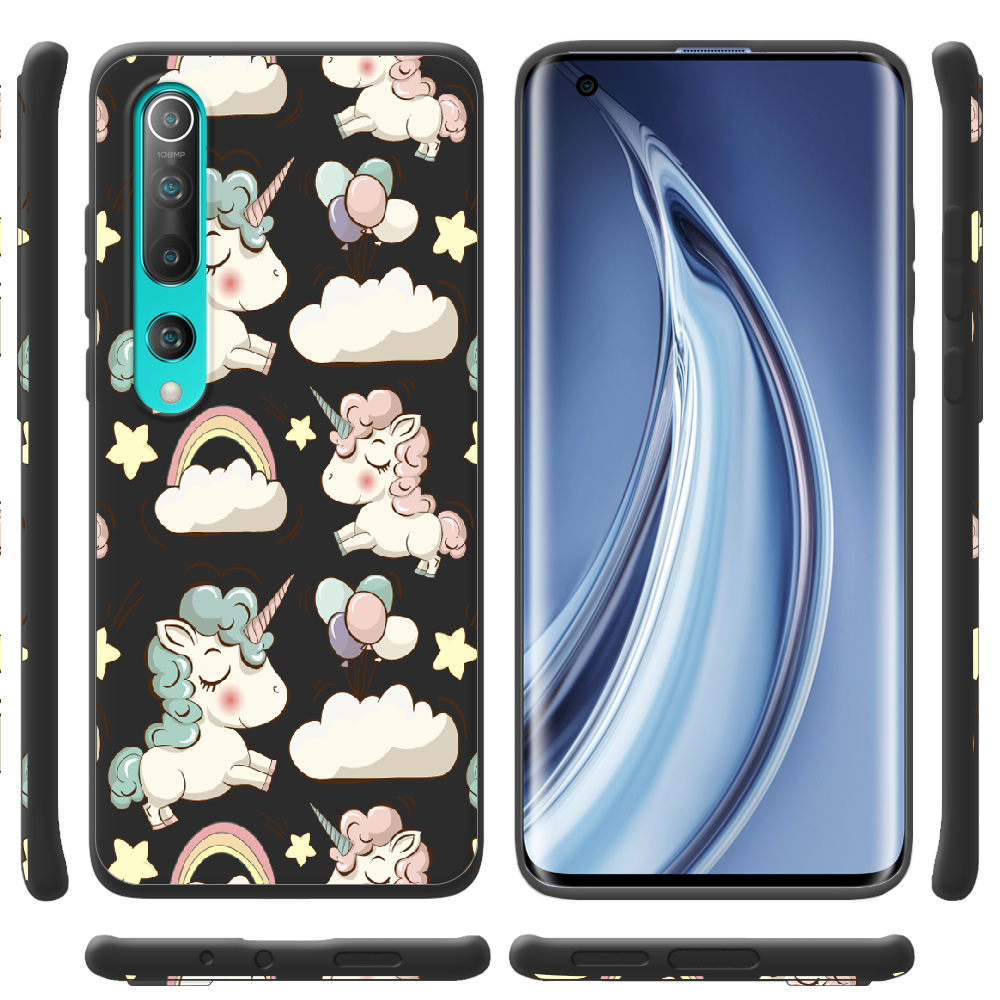 Чохол BoxFace Xiaomi Mi 10/ Mi 10 Pro Unicorns Чорний силікон (39436-cc2-41939) - фото 2