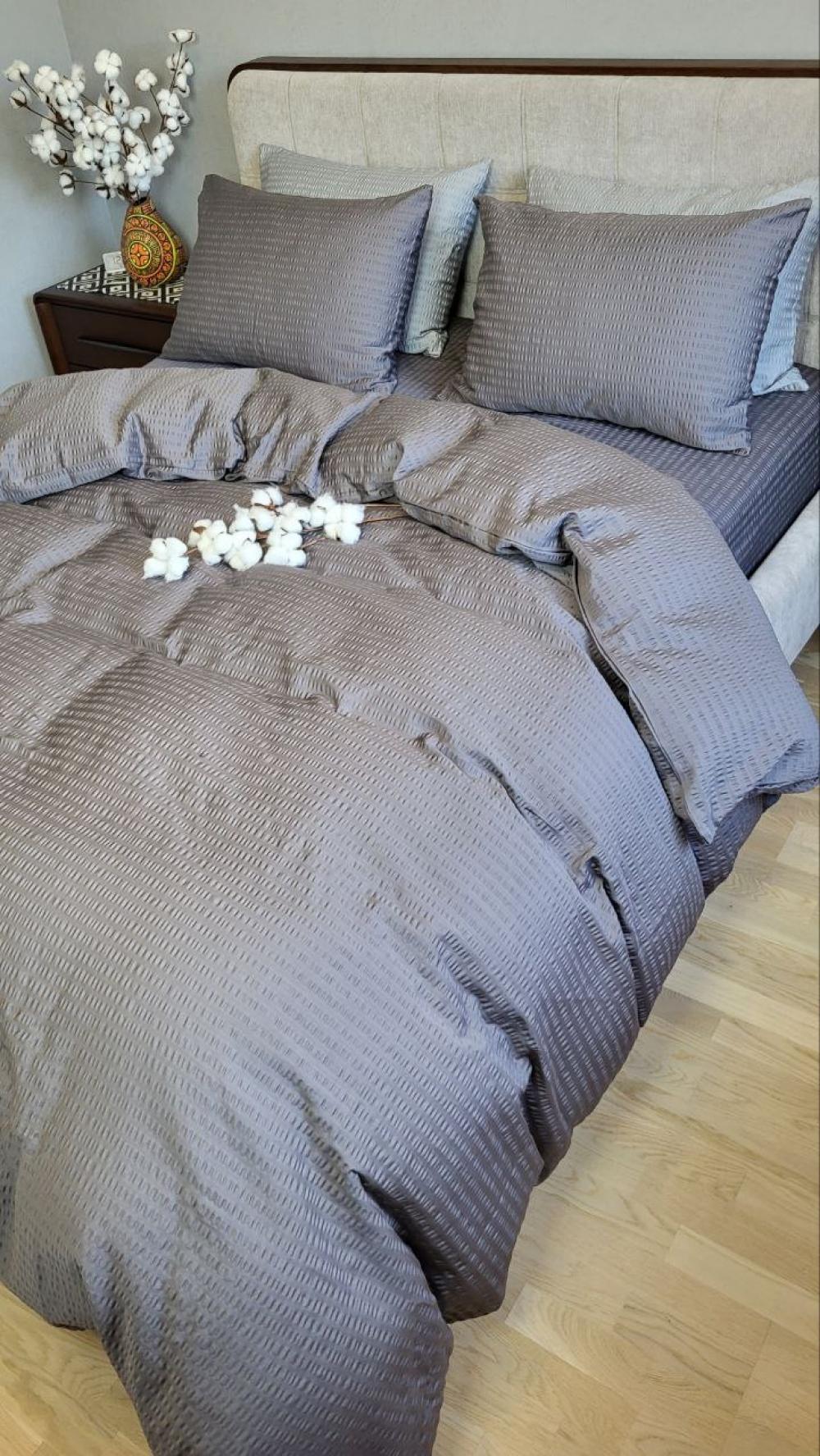 Комплект постельного белья Кис S2024 сатин Premium Gofre полуторный/наволочки 50х70/70х70 см (6496) - фото 8 Комплект постельного белья Кис S2024 сатин Premium Gofre полуторный/наволочки 50х70/70х70 см (6496) - фото 8