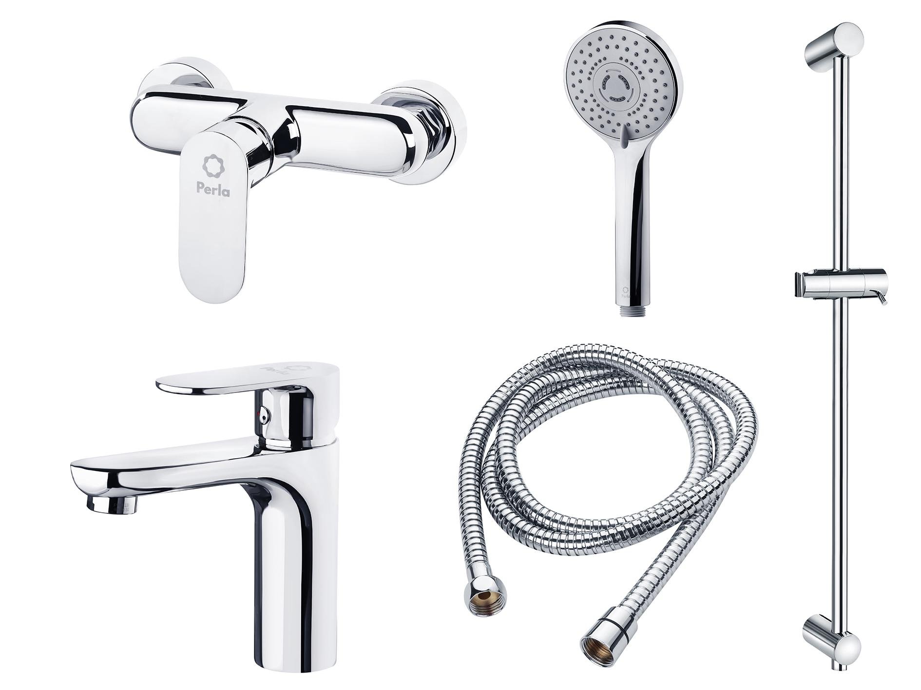 Набор Смесителей Perla Elis 10505-C (PSH505+PSH503+PSF1031)