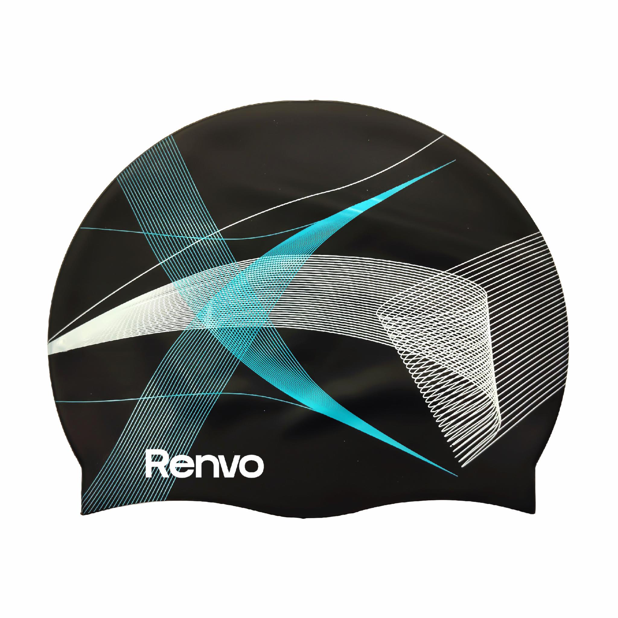 Шапочка для плавания взрослая Renvo Kerio Lines Уни OSFM Черный (2SC150-0110)