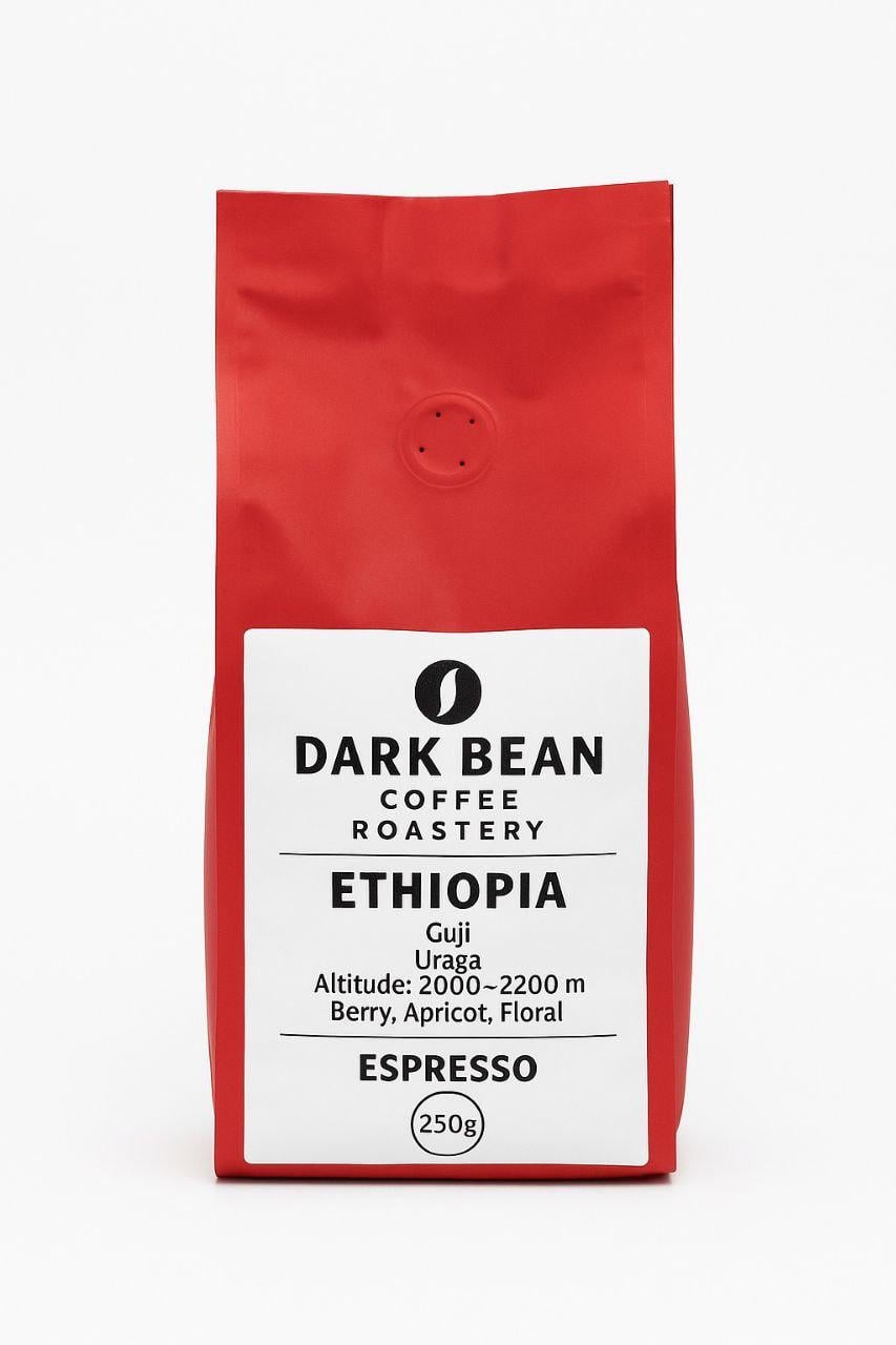 Кофе в зернах Dark Bean 100% Арабика Эфиопия высший сорт 250 г (35265359)