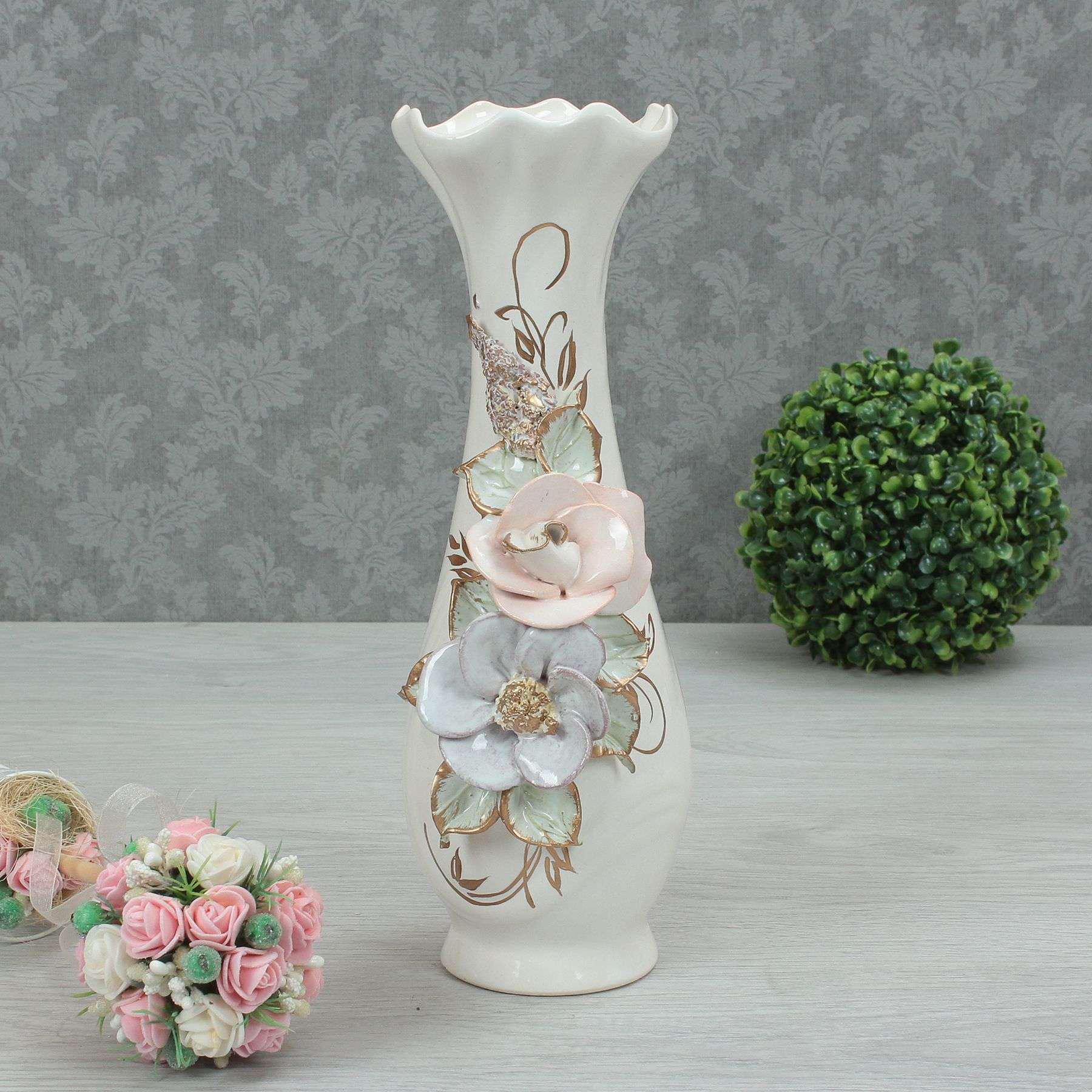 Ваза средняя Вьюнок лепка 300 мм