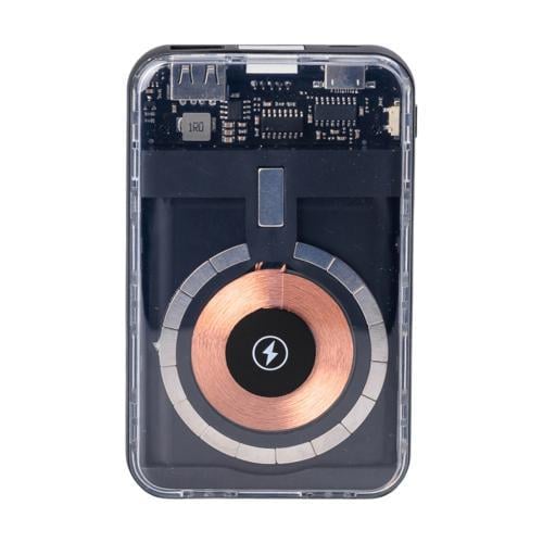 Повербанк Smart X X104 10000 mAh с беспроводной зарядкой с 3 шнурами Черный (100-107-X104)