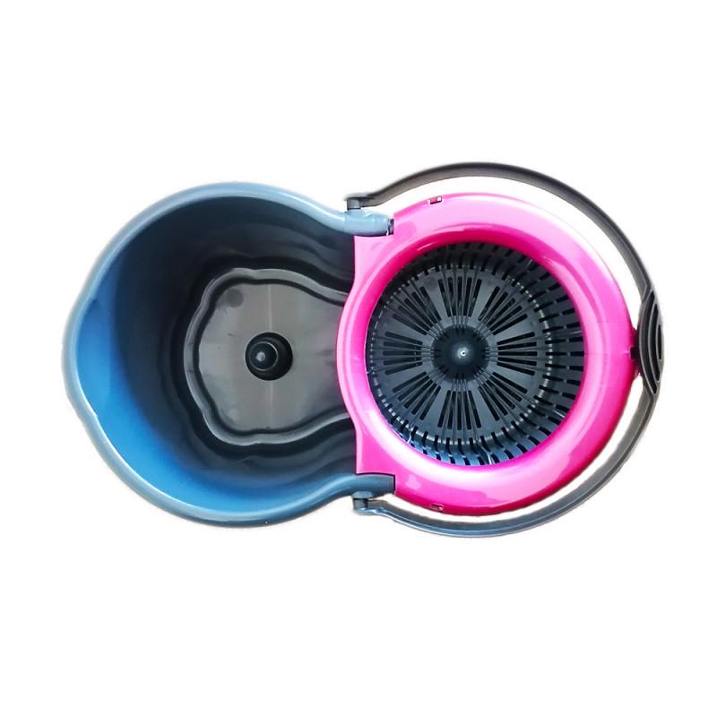 Набор для уборки Planet Spin Mop Mini Eco 14 л и дополнительная насадка из микрофибры Антрацитовый/Фиолетовый (132051) - фото 5 Набор для уборки Planet Spin Mop Mini Eco 14 л и дополнительная насадка из микрофибры Антрацитовый/Фиолетовый (132051) - фото 5