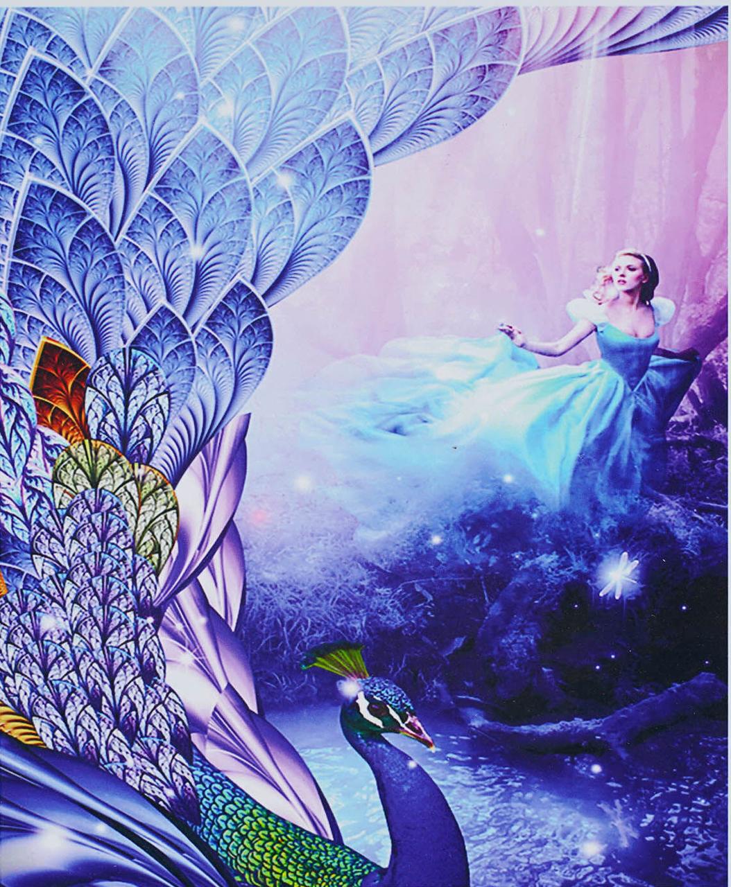 Алмазна мозаїка Чарівна принцеса на полотні з підрамником 40х50 см (GA86338)